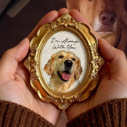Memorial,Parents,Gift For Grandparents,Family,Gift For Sibling,Gift For Mother,Gift For Father,Sad,Dog Lovers,Cat Lovers,Pet Lovers,Non-Eng,Photo - Custom Photo Memorial I'm Always With You - Personalized Ornate Frame
