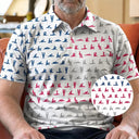 Gift For Husband,Gift For Boyfriend,Funny,Independence Day,Icon,Humorous - Husband Summer Vibe Hidden Funny Naughty Pattern - Personalized Polo Shirt