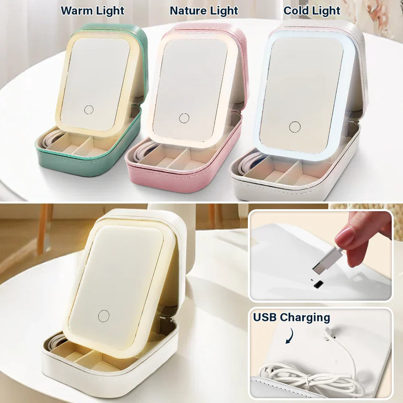 Mother Daughter A Reflection Of You - Personalized Makeup Box With LED Mirror