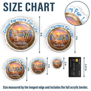 Summer, Gift For Couples, Cruising, Romantic, Vector - Making Memories Cruise At A Time - Personalized Acrylic Magnet