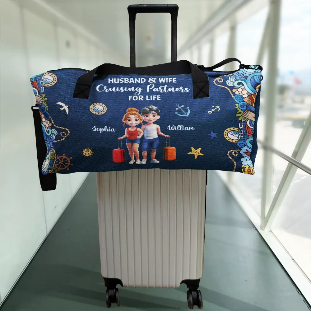 Gift For Couples,Gift For Husband,Gift For Wife,Gift For Men,Gift For Women,Travel,Love - Making Memories One Cruise At A Time 3D Effect - Personalized Duffle Bag