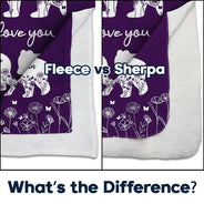 Gift For Mother,Love - Mama Bear We Love You - Personalized Fleece Blanket, Sherpa Blanket