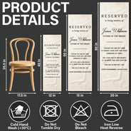 Sentimental,Family,Wedding,Custom Text - Memorial Always Remembered Always Loved - Personalized Chair Sign