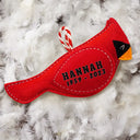 Family, Memorial, Love, Christmas - Memorial Cardinal Angels Appear I'm Always With You - Personalized Wool Felt Ornament