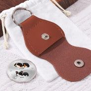 Dog Lovers,Dog Mom,Dog Dad,Dog Couple,Gift For Women,Gift For Men,Memorial,Sad,Top Market - Memorial Carry You With Me - Personalized Leather Pocket Hug