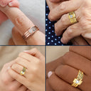 Gift For Wife,Gift For Yourself,Gift For Women,Gift For Mother,Gift For Daughter,Pet Mom,Pet Lovers,Cat Lovers,Cat Mom,Dog Lovers,Dog Mom,Memorial,Sad - Memorial I'm With You Always - Personalized Heart Stacking Rings