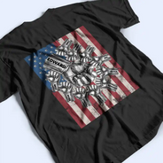 Gift For Father,Gift For Grandpa,Independence Day,Icon,Confident - Metal Effect Best Dad Grandpa Ever - Personalized T Shirt