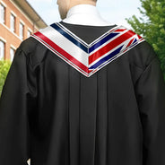 Gift For Yourself,Graduation,Happy,Gift For Daughter,Gift For Son - Mixed Two Flag Graduation - Personalized Stoles