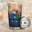 Mother And Daughter Linked Together - Personalized Custom Tumbler
