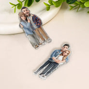 Art Design,Christmas,Custom Photo,Gift For Couples,Happy,Married Couple,Photo - Toybox Figure,Top Market - Anniversary Keepsake For Couples - Personalized Custom Photo Acrylic Magnet