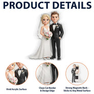 Art Design,Christmas,Custom Photo,Gift For Couples,Happy,Married Couple,Photo - Toybox Figure,Top Market - Anniversary Keepsake For Couples - Personalized Custom Photo Acrylic Magnet