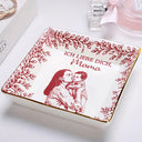 Gift For Mother,Gift For Women,Gift For Grandma,Gift For Wife - Eigenes Foto Als Bleistiftskizze Ich Liebe Dich Mama Oma - Personalisierte Schmuckschale