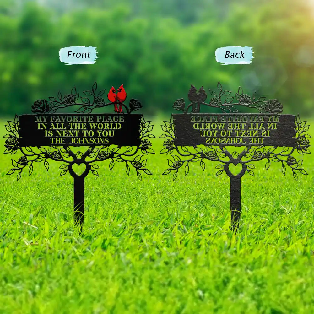 Gift For Couples,Love,Family - Family Together Home Sweet Home - Personalized Metal Garden Stake
