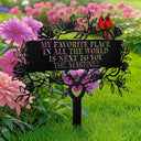 Gift For Couples,Love,Family - Family Together Home Sweet Home - Personalized Metal Garden Stake