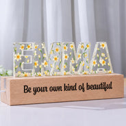 Christmas,First Christmas,Gift For Baby,Happy,Icon,New Baby,Top Market - Birthday Gift, Nursery Room Decor - Personalized Birth Month Flower LED Light
