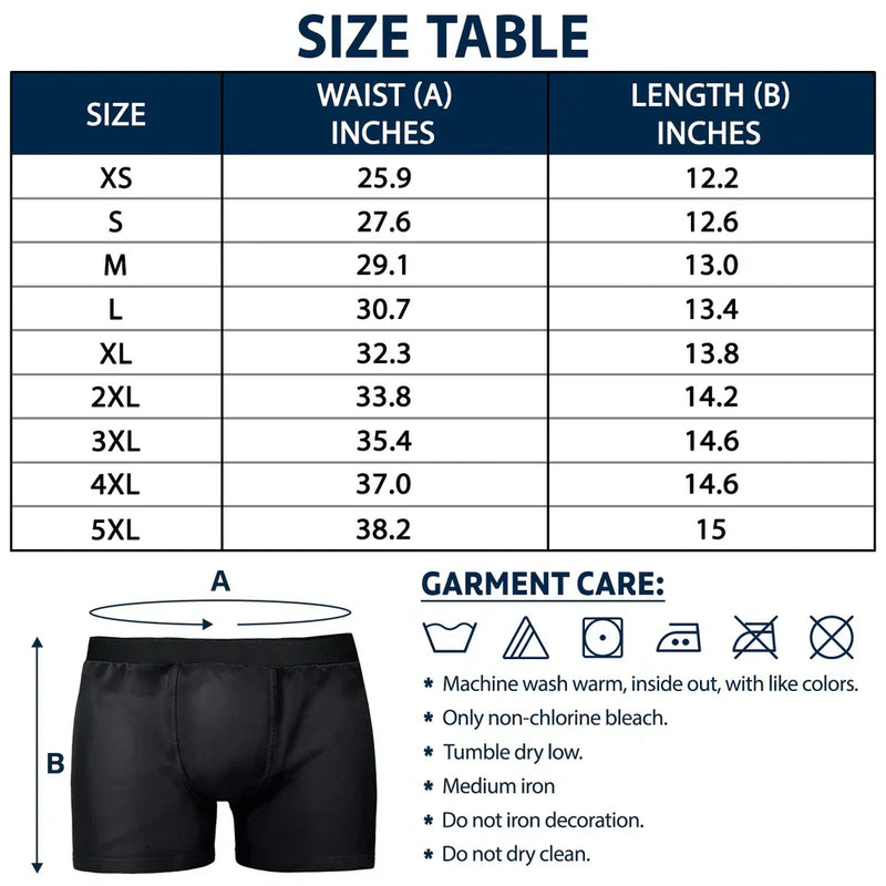 Custom Photo,Gift For Husband,Gift For Boyfriend,Funny - Custom Photo I Licked It So It's Mine - Personalized Men's Boxer Briefs
