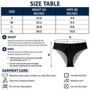 Custom Photo Caution Slippery When Wet - Birthday, Anniversary, Funny Gift For Wife, Girlfriend - Personalized Women's Low-waisted Brief