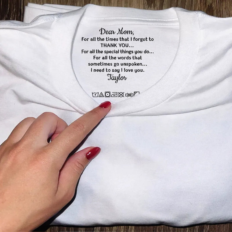 Gift For Mother,Gift For Father,Love - Mom Dad Thank Your For Believing In Me - Personalized T Shirt