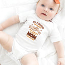 Gift For Mother,Gift For Father,New Dad,New Mom,Happy,Top Market,Top Market,Vector - Mom Dad & Baby My Fingers May Be Small - Personalized Baby Onesie