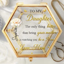 Gift For Daughter,Mom - Daughters (Adult),Gift For Women,Happy,Grandma - Grandkids,Gift For Grandkids - Mom Daughter The Only Thing Better Than Being Your Mother - Personalized Ring Dish - Personalized Glass Jewelry Box