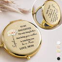 Gift For Daughter,Mom - Daughters (Adult),Gift For Women,Happy,Love - Mom Daughter The Only Thing Better Than Being Your Mother - Personalized Compact Mirror