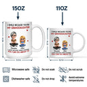 Gift For Son,Dad - Sons,Dad - Daughters (Adult),Dad - Daughters (Young),Gift For Daughter,Grandpa - Grandkids,Gift For Grandkids,Happy - Mom Grandma I Smile Because You Are My Daughter Son - Personalized Mug