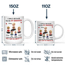 Gift For Son,Dad - Sons,Gift For Daughter,Gift For Grandkids,Happy,Mom - Daughters (Adult),Mom - Daughters (Young),Grandma - Grandkids - Mom Grandma I Smile Because You Are My Daughters Sons Grandkids - Personalized Mug