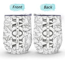 Gift For Mother, Gift For Grandma, Love - Mom Grandma Nana - Personalized Wine Tumbler