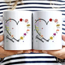 Gift For Mother, Grateful, Icon - Mom Grandma Sweetheart Birth Month Flower - Personalized Mug