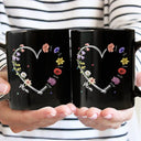 Gift For Mother, Grateful, Icon - Mom Grandma Sweetheart Birth Month Flower - Personalized Mug