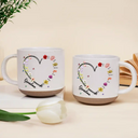 Gift For Mother, Grateful, Icon - Mom Grandma Sweetheart Birth Month Flower - Personalized Pottery Mug