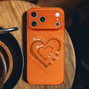 Gift For Mother, Gift For Grandma, Love - Mom Grandma Sweethearts - Personalized Leather Phone Case