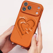 Gift For Mother, Gift For Grandma, Love - Mom Grandma Sweethearts - Personalized Leather Phone Case