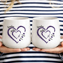 Gift For Mother,Gift For Grandma,Grandma - Grandkids,Happy,Icon,Grateful - Mom Grandma Sweethearts - Personalized Tapered Mug