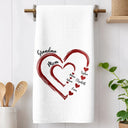 Gift For Wife, Gift For Mother, Gift For Grandma, Happy - Mom Mum Grandma Sweethearts - Personalized Kitchen Towel