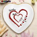 Gift For Wife,Gift For Mother,Gift For Grandma,Happy - Mom Mum Grandma Sweethearts - Personalized Ring Dish