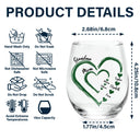 Gift For Wife,Gift For Mother,Gift For Grandma,Happy - Mom Mum Grandma Sweethearts - Personalized Stemless Wine Glass