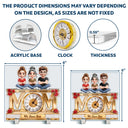 Gift For Mother,Love - Mom We Love You - Personalized Acrylic Desk Clock