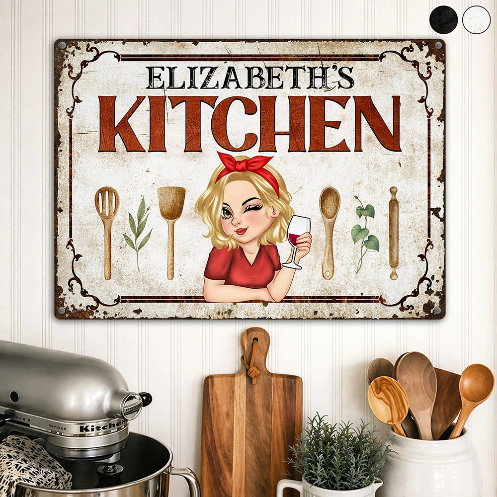 Mom Grandma Kitchen - Personalized Classic Metal Signs