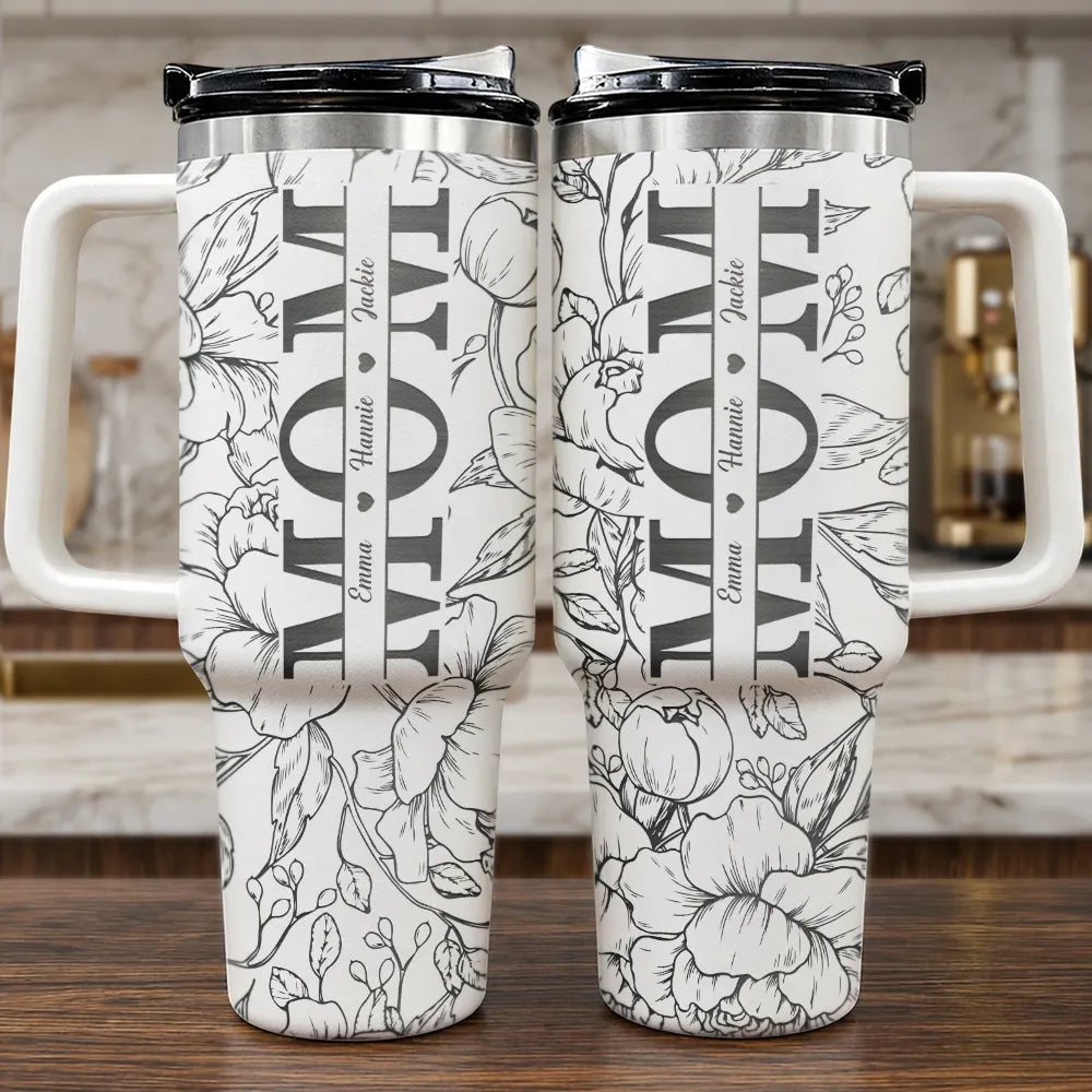 Mom We Love You - Personalized Engraved 40oz Tumbler