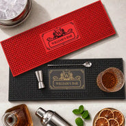 Gift For Men,Gift For Yourself,Confident,Monogram - Monogram Vintage Monogram Initial Name - Personalized Bar Mat