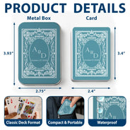Romantic,Gift For Couples,Wedding,Monogram - Monogram Bride Groom Wedding Guest Book - Personalized Playing Cards