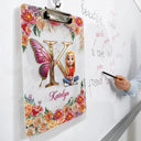 Gift For Yourself,Happy - Monogrammed Alphabet Butterfly - Personalized Acrylic Clipboard
