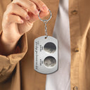 Gift For Father,Dad - Children,Happy,Moon Phase - Moon Phase The Days You Became Our Dad - Personalized Aluminum Keychain