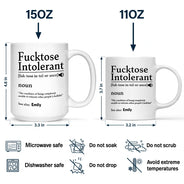 Gift For Bestie, Happy, Top Market, Gifts For Colleagues - Morning Intolerant Funny - Personalized Mug