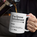 Gift For Bestie, Happy, Top Market, Gifts For Colleagues - Morning Intolerant Funny - Personalized Mug