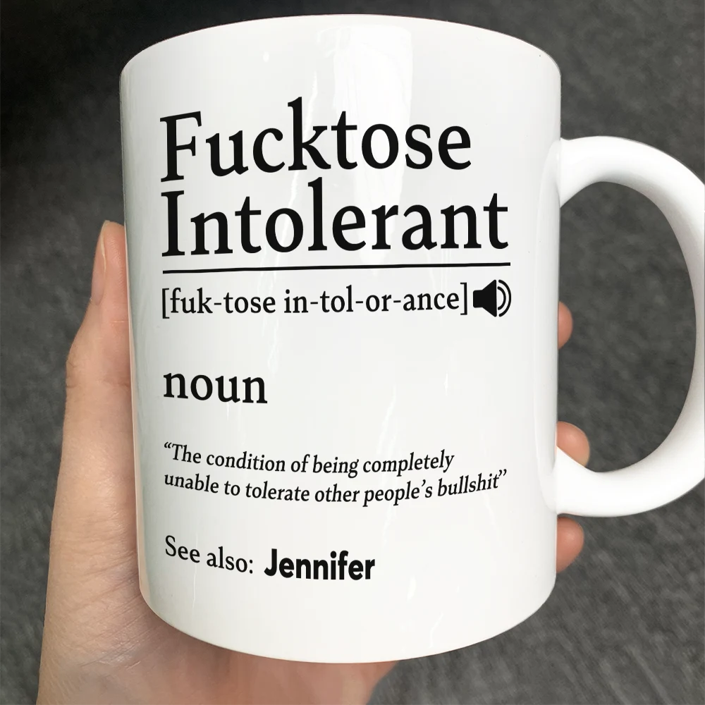 Morning Intolerant Funny - Personalized Mug