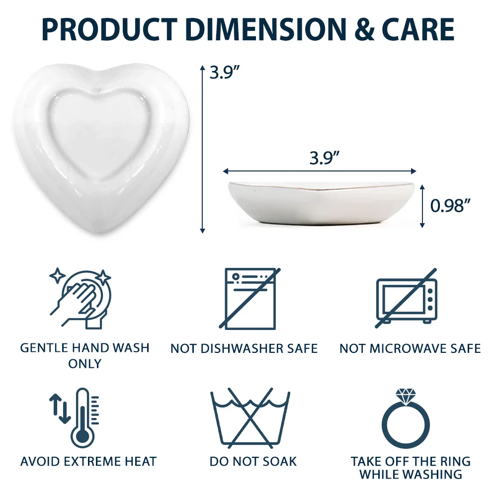 Mother And Daughter A Bond That Can't Be Broken - Personalized Heart Ring Dish
