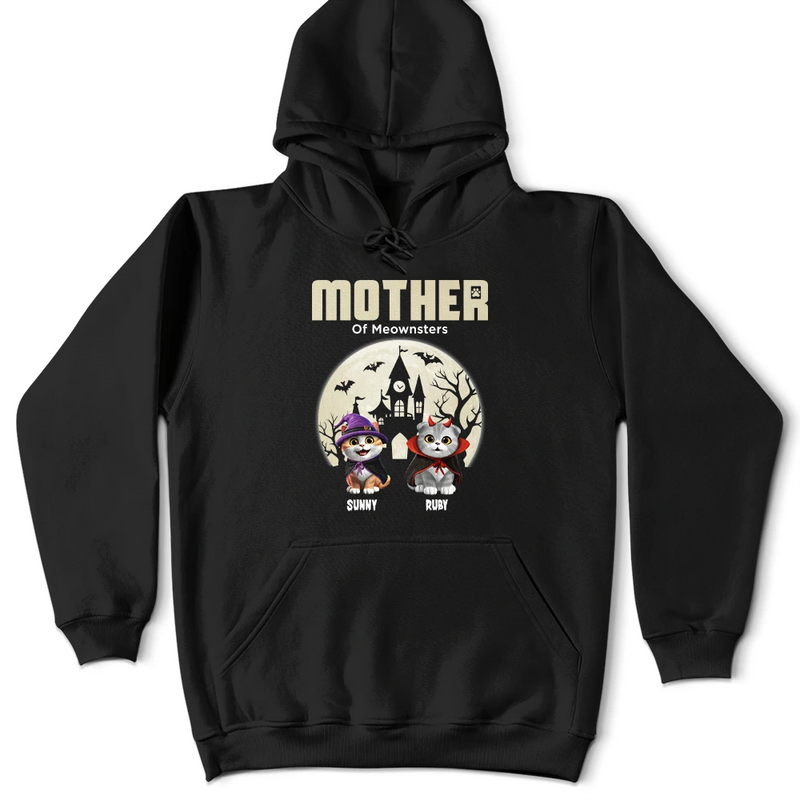 Halloween,Cat Lovers,Cat Mom,Pet Lovers,Happy - Mother Of Little Meowsters - Personalized T Shirt