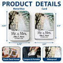 Pet Couple,Romantic,Pet Lovers,Gift For Couples,Wedding,Vector,Custom Text - Mr & Mrs Wedding Signing Book - Personalized Playing Cards